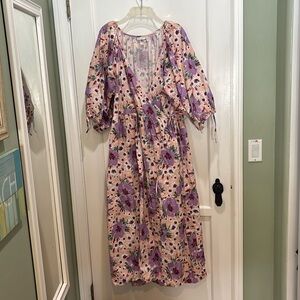 Asos Floral Wrap Dress size 12